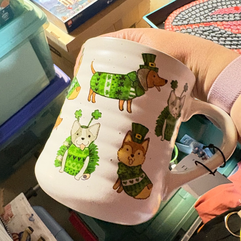 St patricks doggy mugs